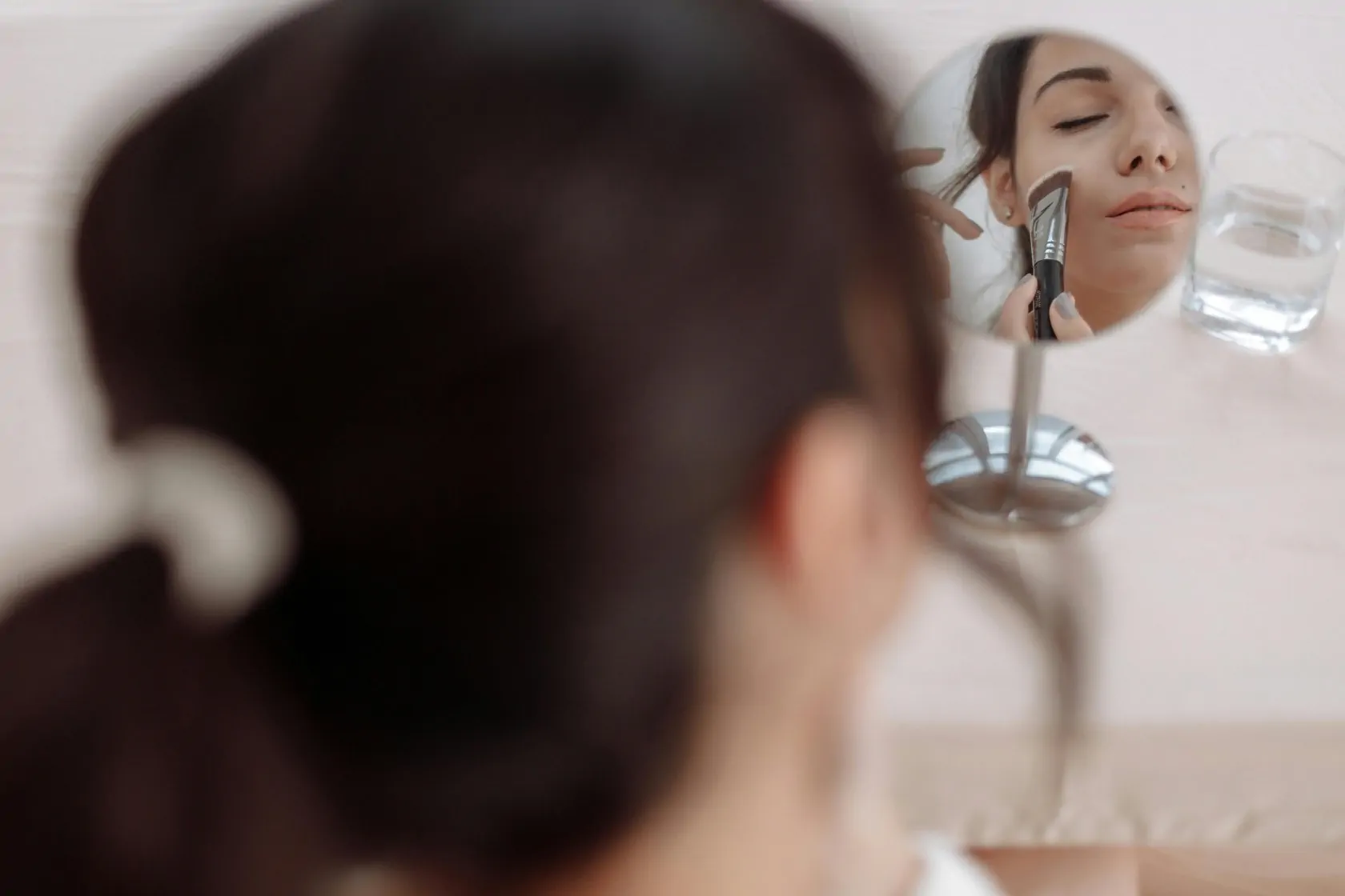 Woman Applying Makeup 04